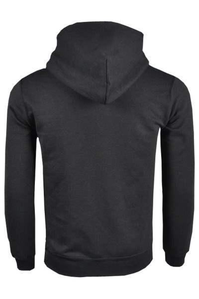 SKZ007 black 36C men's hooded sweater 88500 samples made of popular hooded sweater DIY sweater selection sweater supplier sweater price back view